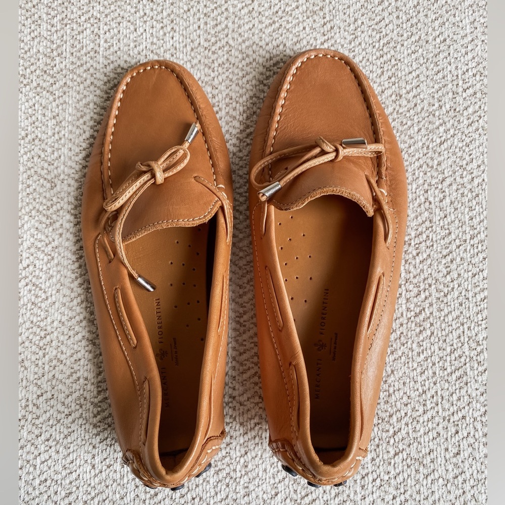 Genuine Leather Brown Loafer Flats